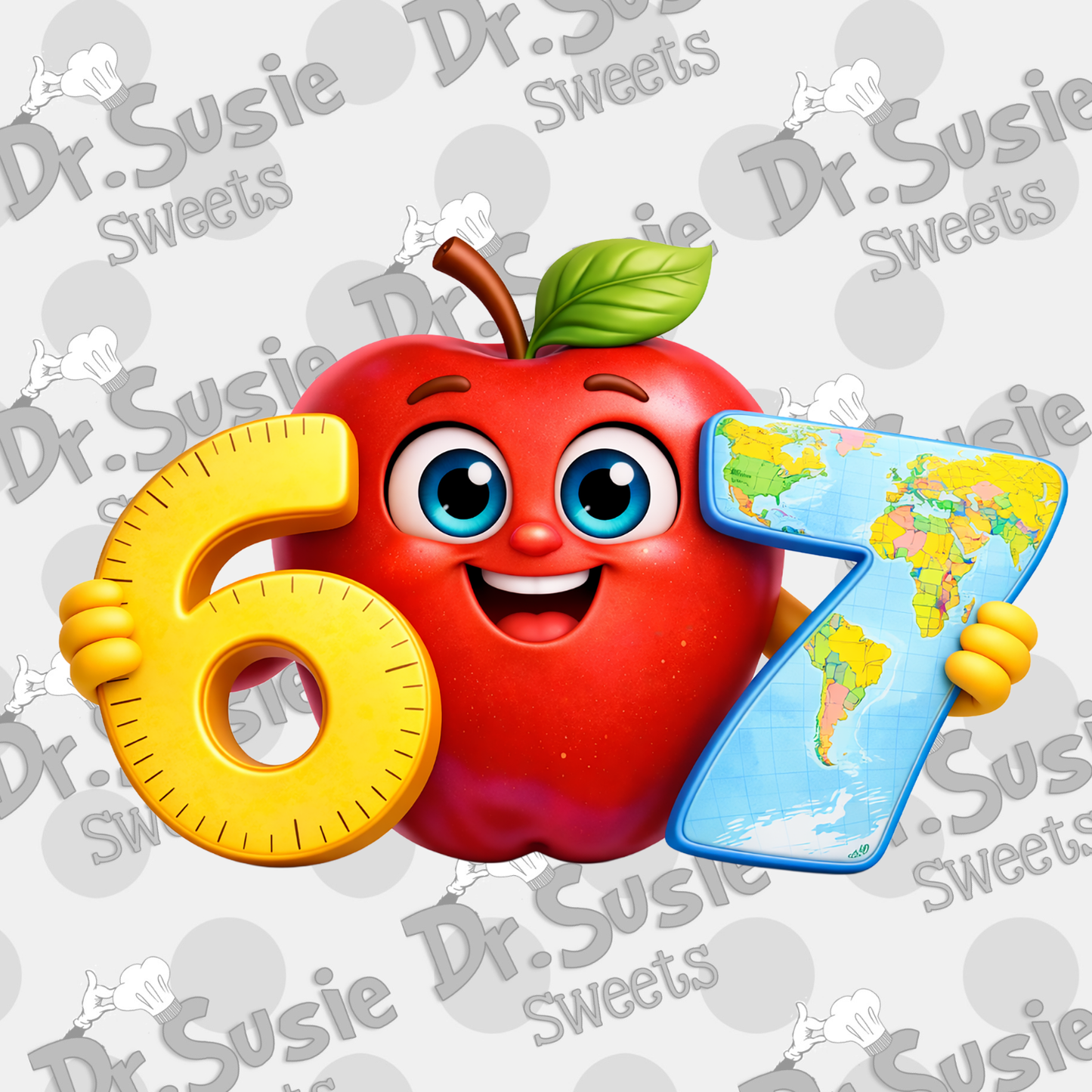 Apple 6-7-Edible Printer Digital Image