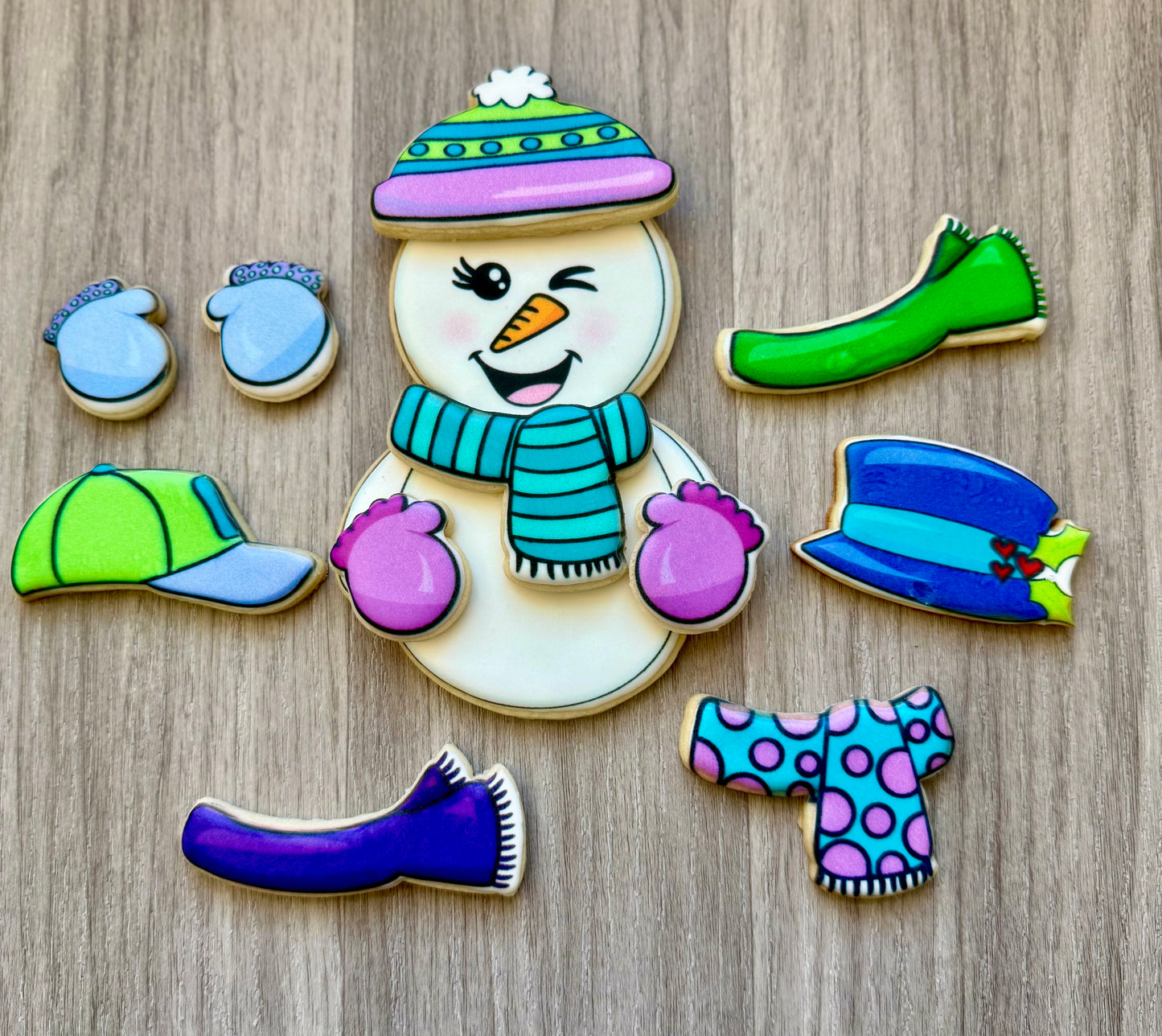 BYO Snowman Set-Edible Printer Digital Image