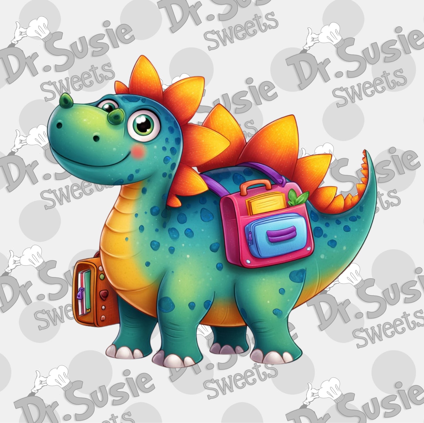 Back to School Dino-2-Edible Printer Digital Image