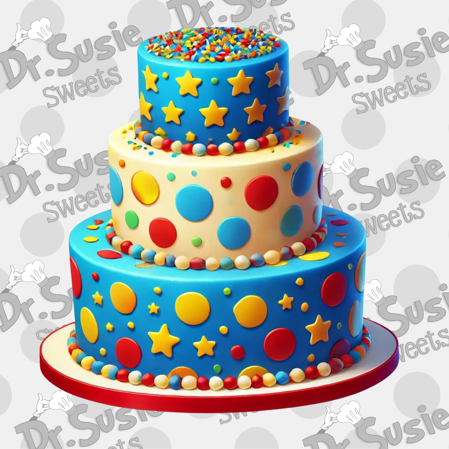 Birthday Cake-Edible Printer Digital Image