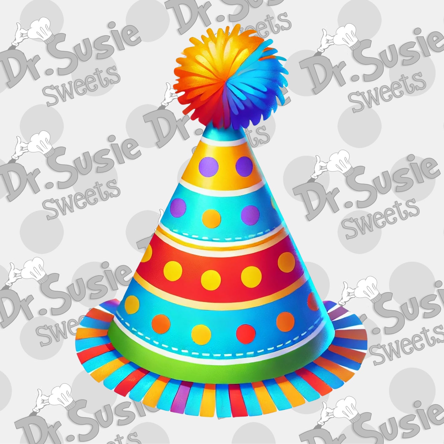 Birthday Hat-Edible Printer Digital Image