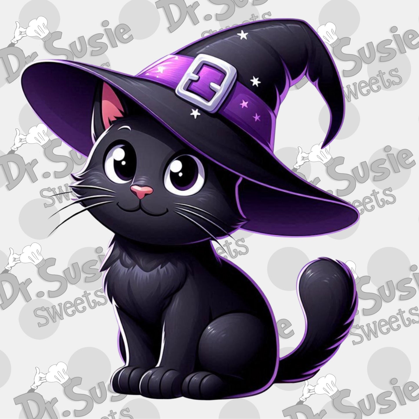 Black Cat-Edible Printer Digital Image