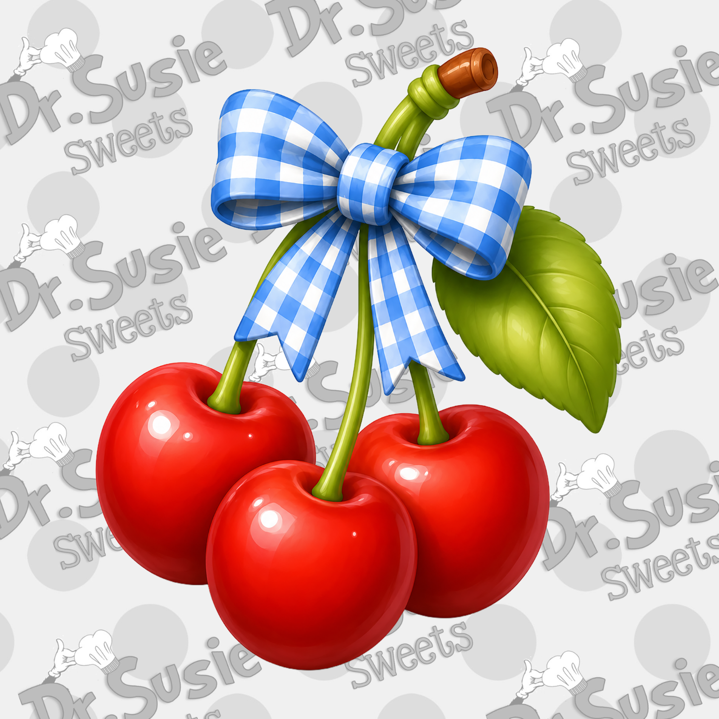 Coquette Cherries-Edible Printer Digital Image