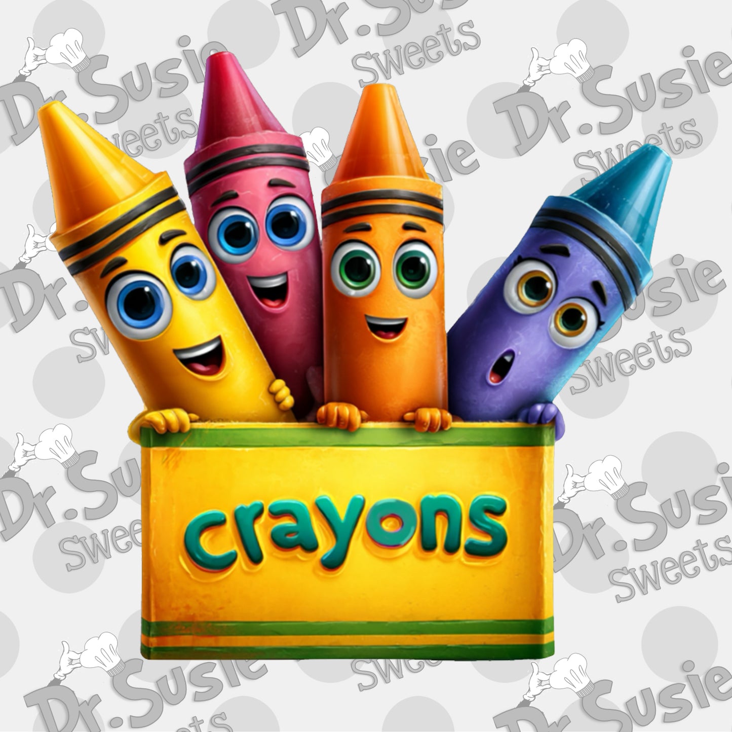 Crayons-Edible Printer Digital Image