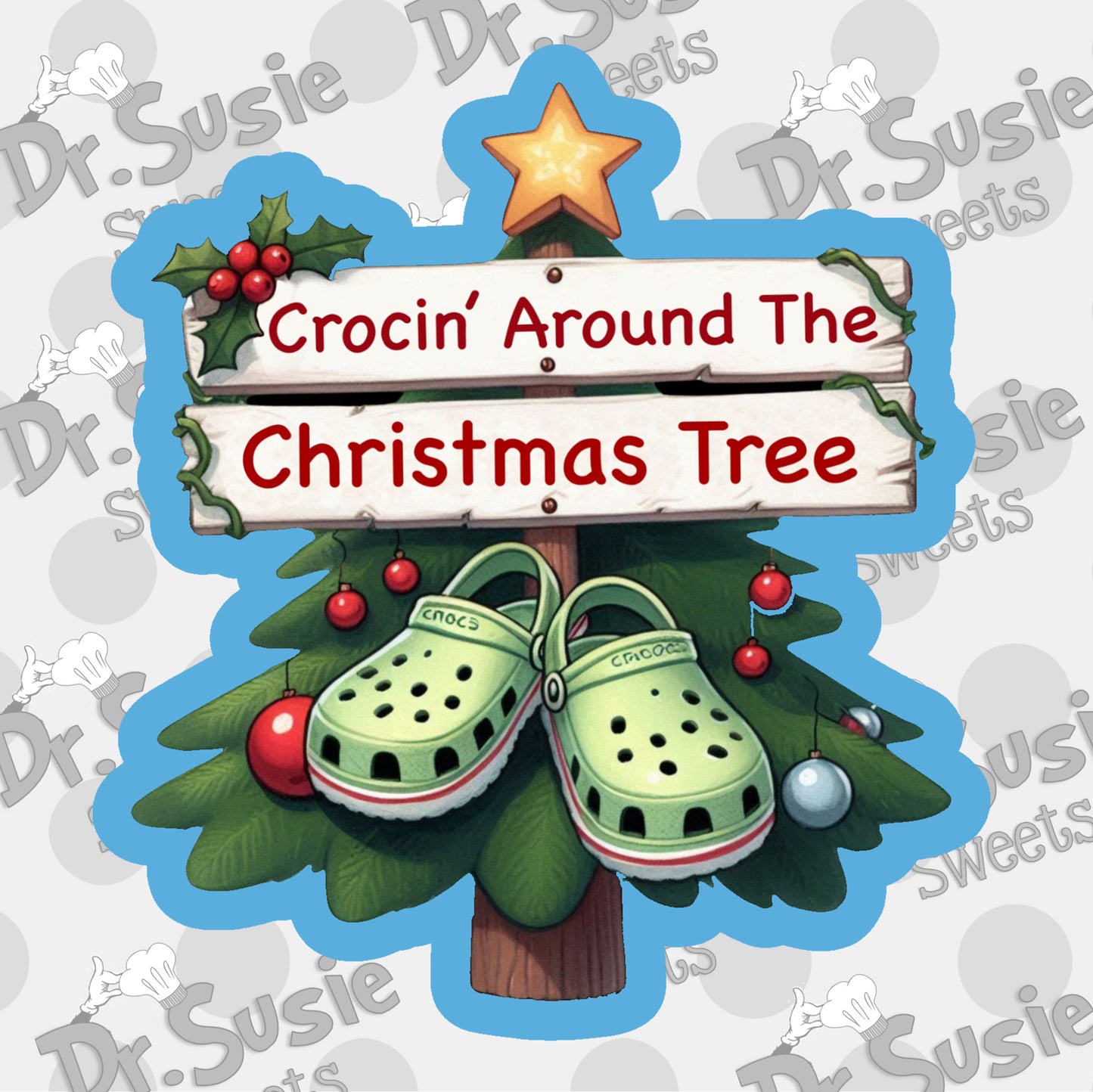 Crocin Around The Christmas Tree Plaque-STL Files