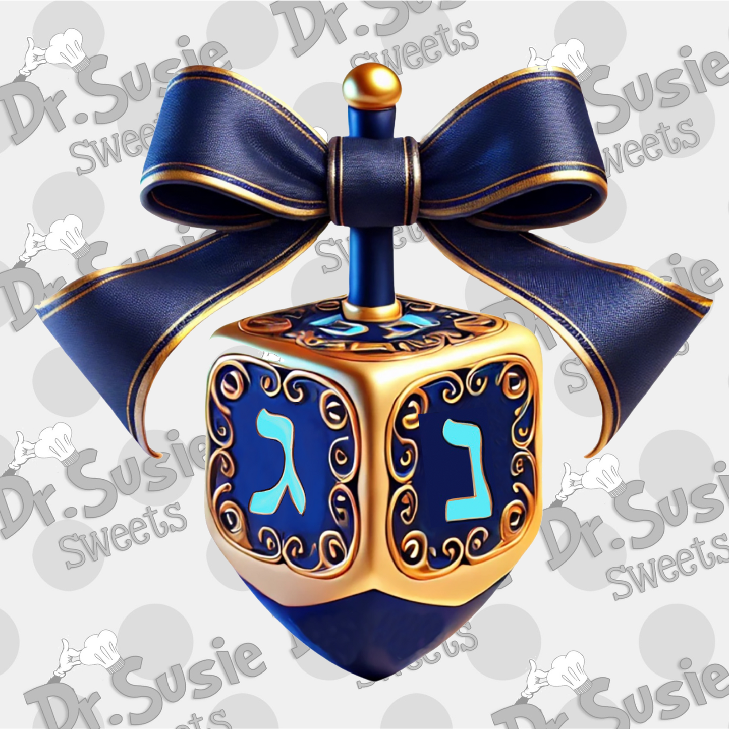 Dreidel with Ribbon-STL Files