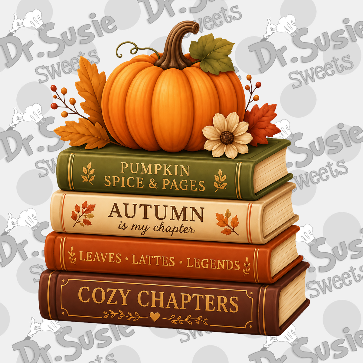 Fall Bookshop-Books-Edible Printer Digital Image