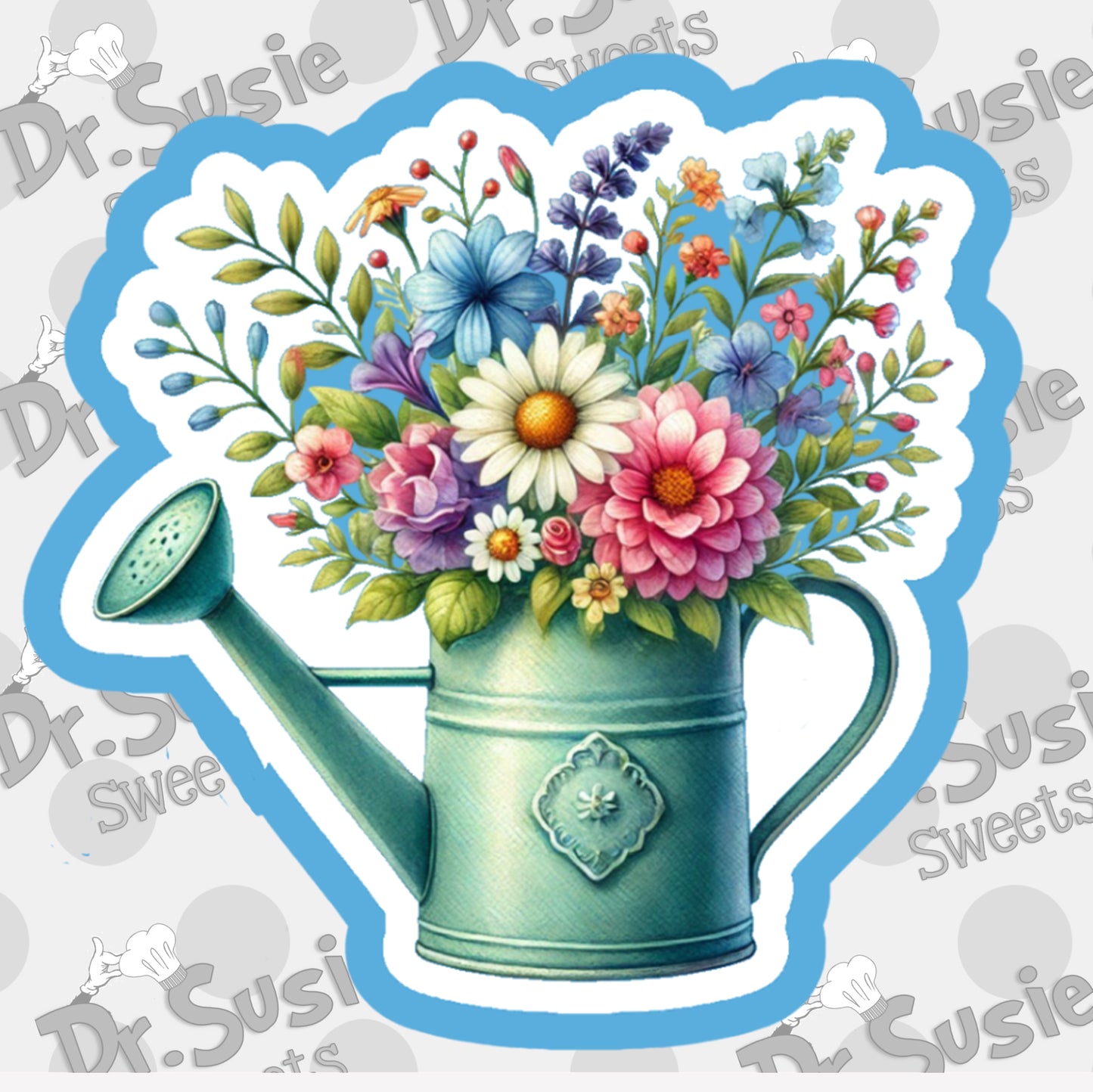 Floral Watering Can STL