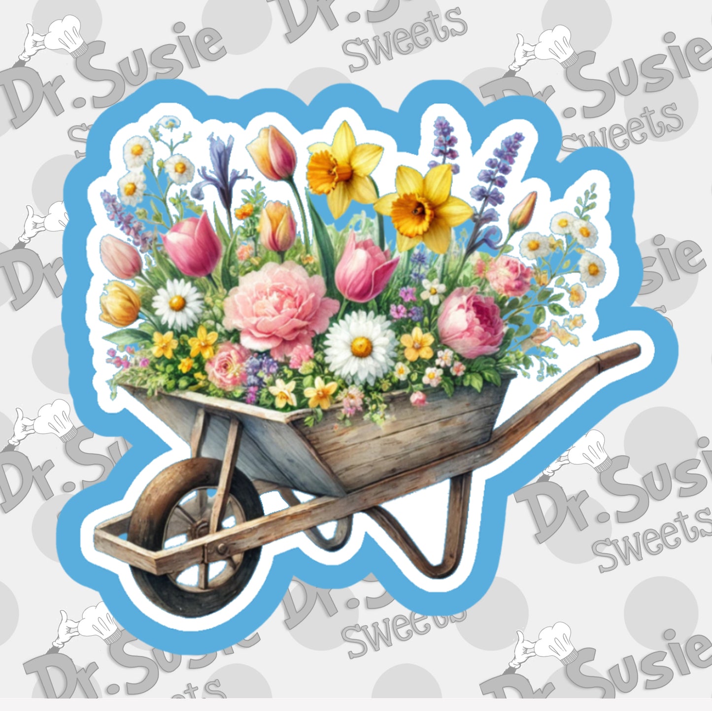 Floral Wheelbarrow STL