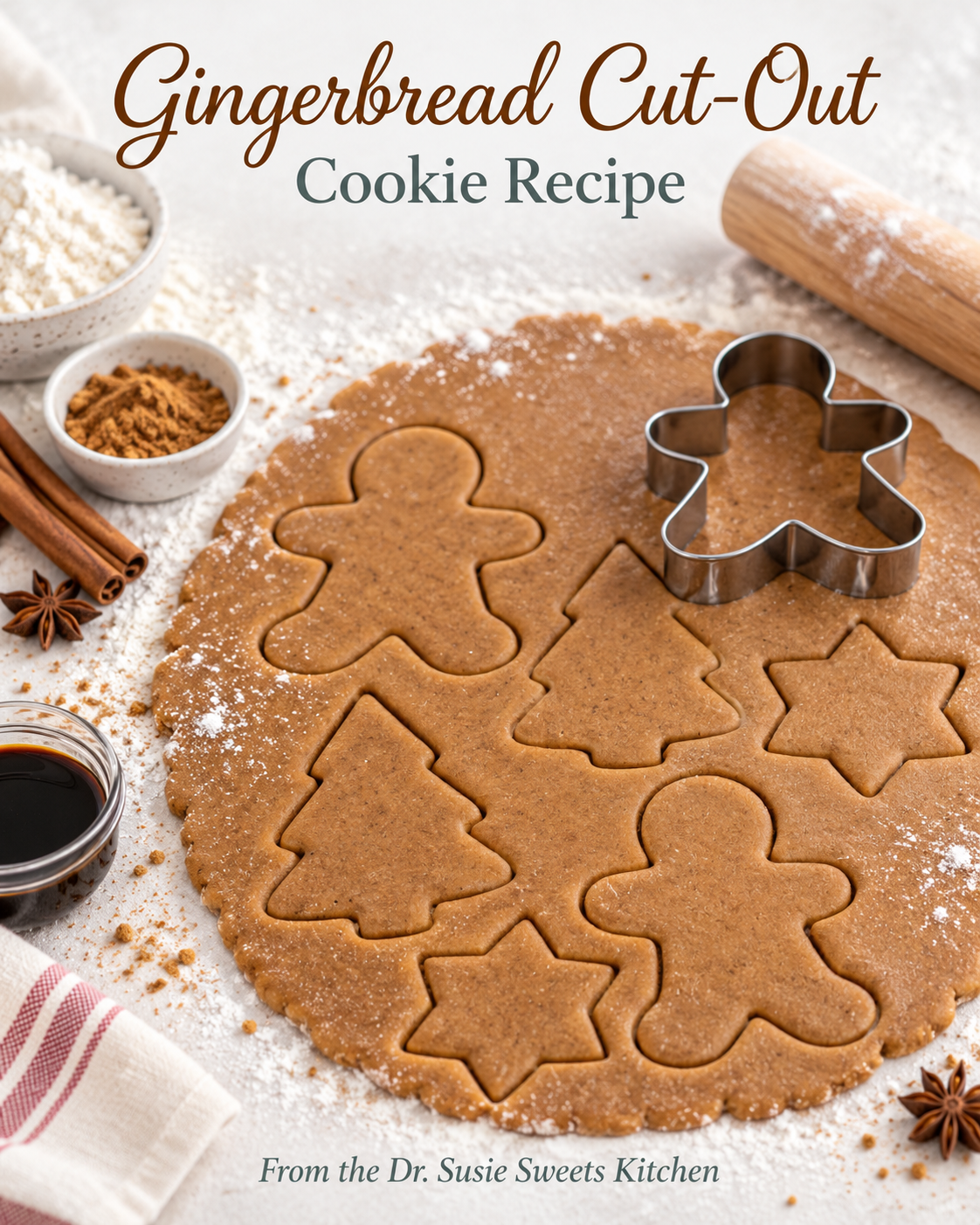 Dr. Susie Sweets Gingerbread Cut Out Cookies