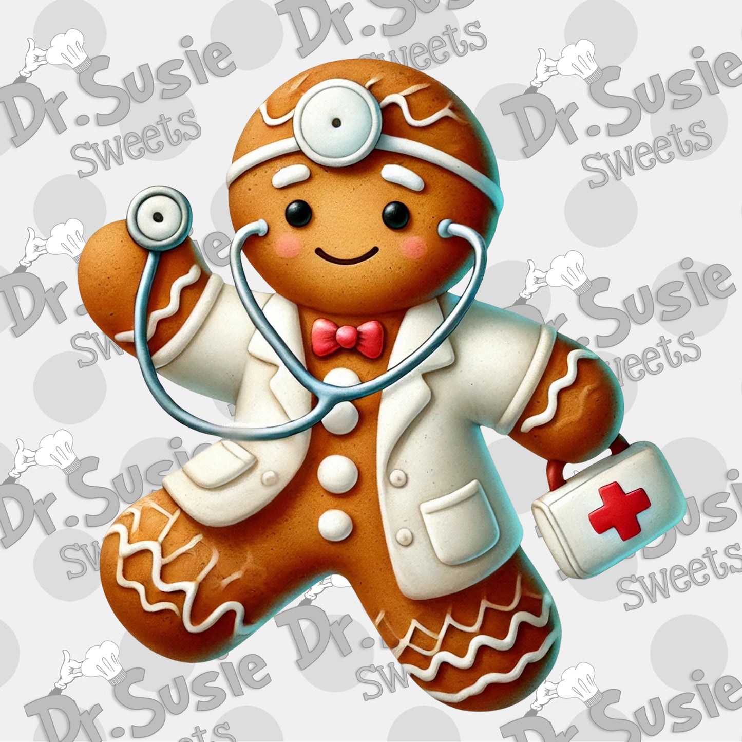 Gingerbread Doctor-Edible Printer Digital Image