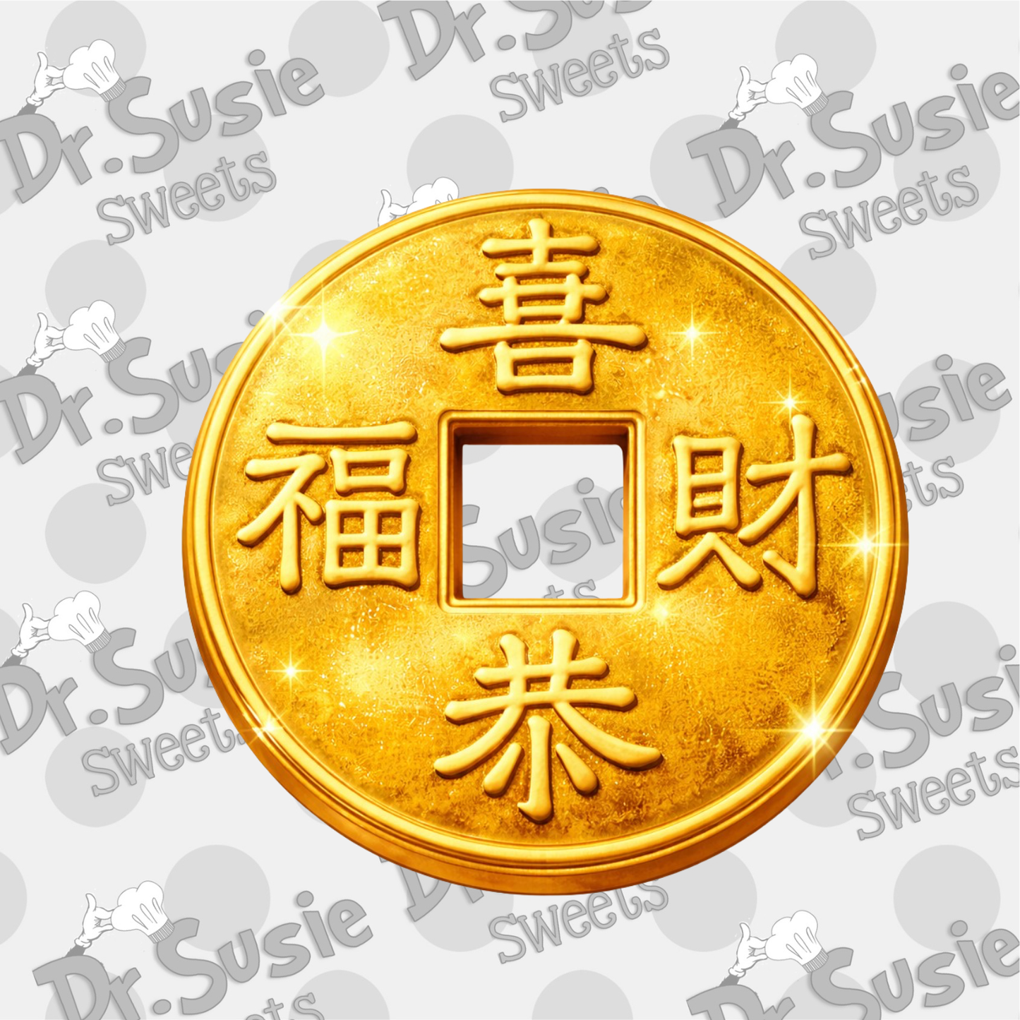 Gold Coin-Edible Printer Digital Image