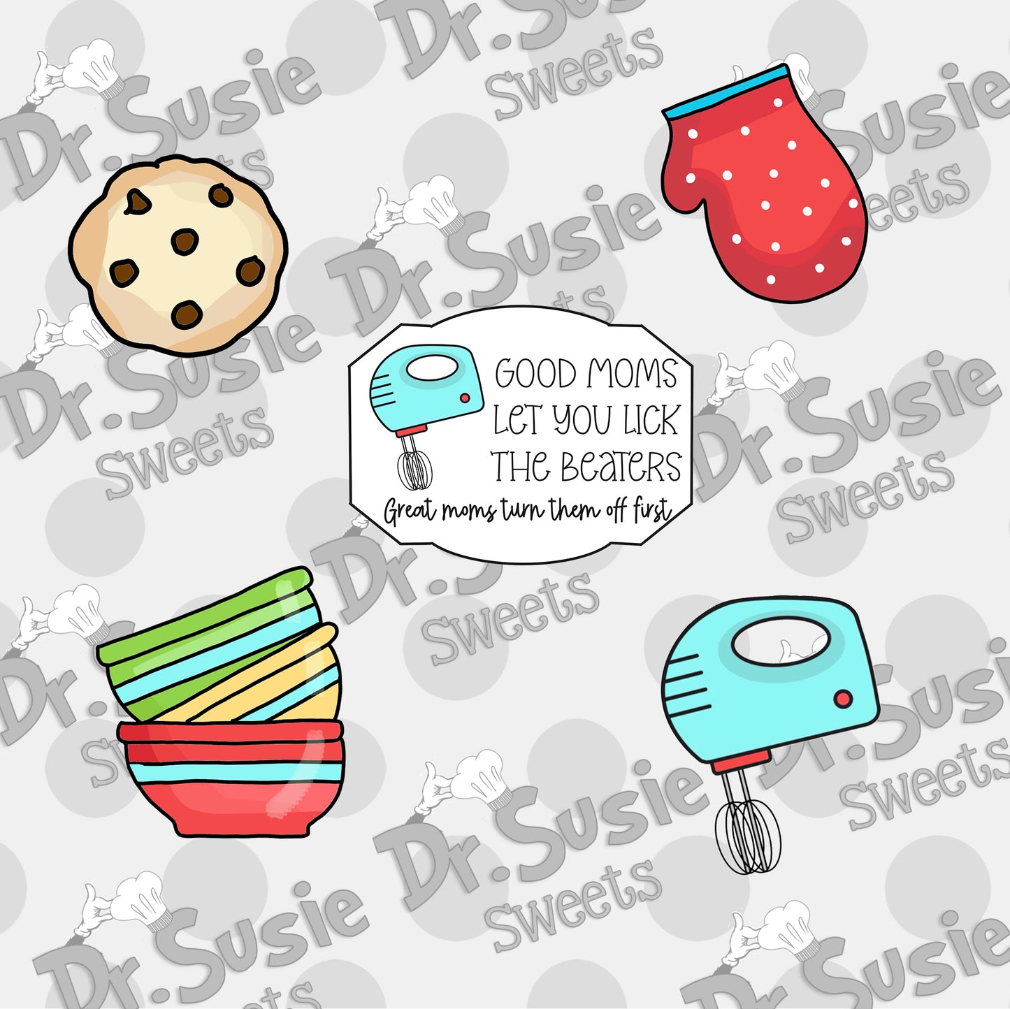 Good Mom Baking Set-Edible Printer Digital Image