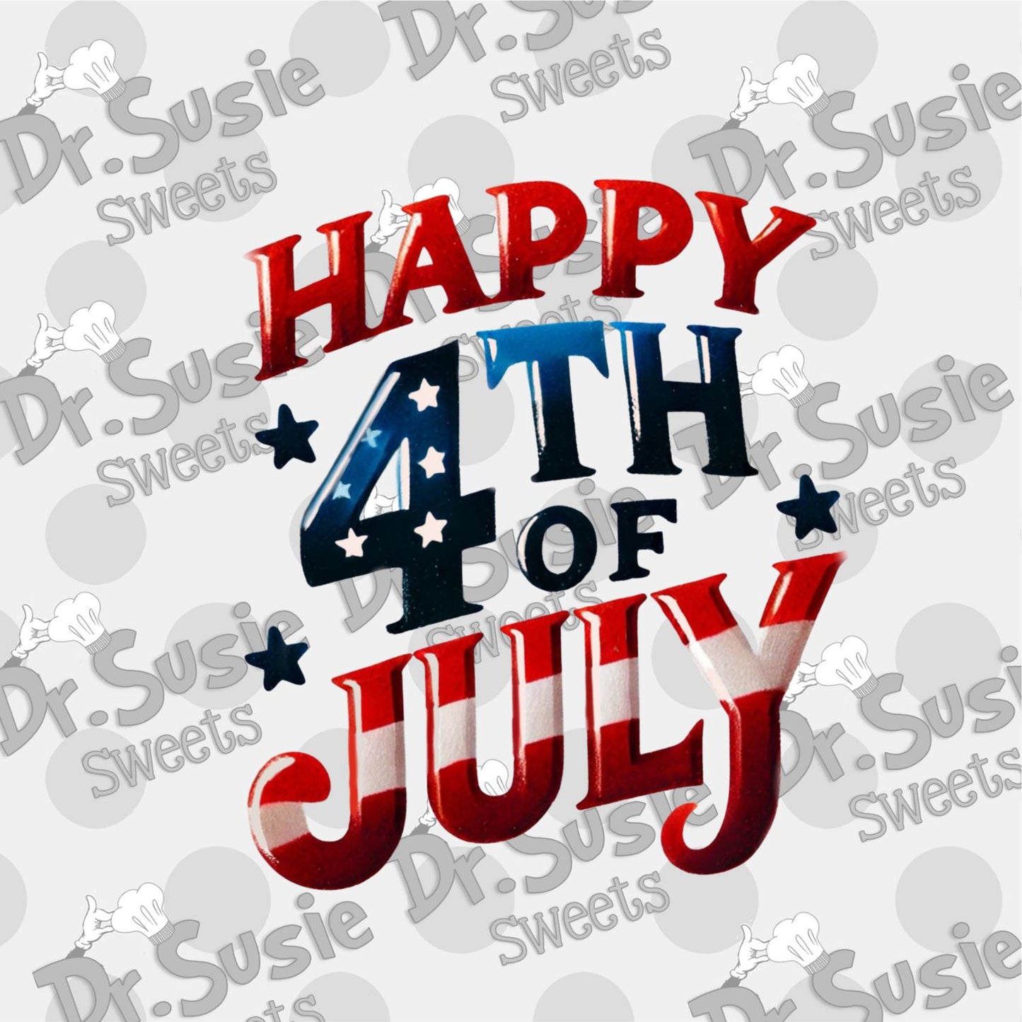 Happy 4th-Edible Printer Digital Image