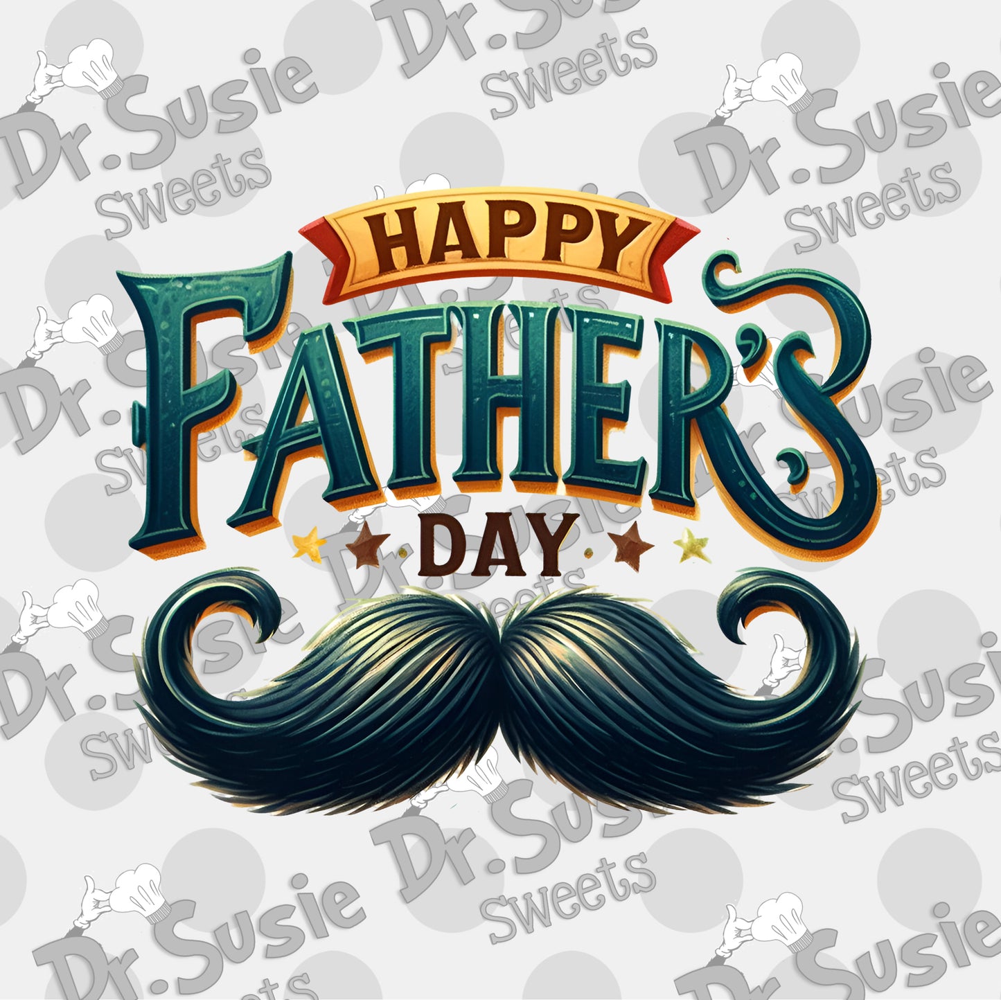 Happy Fathers Day Plaque-Edible Printer Digital Image