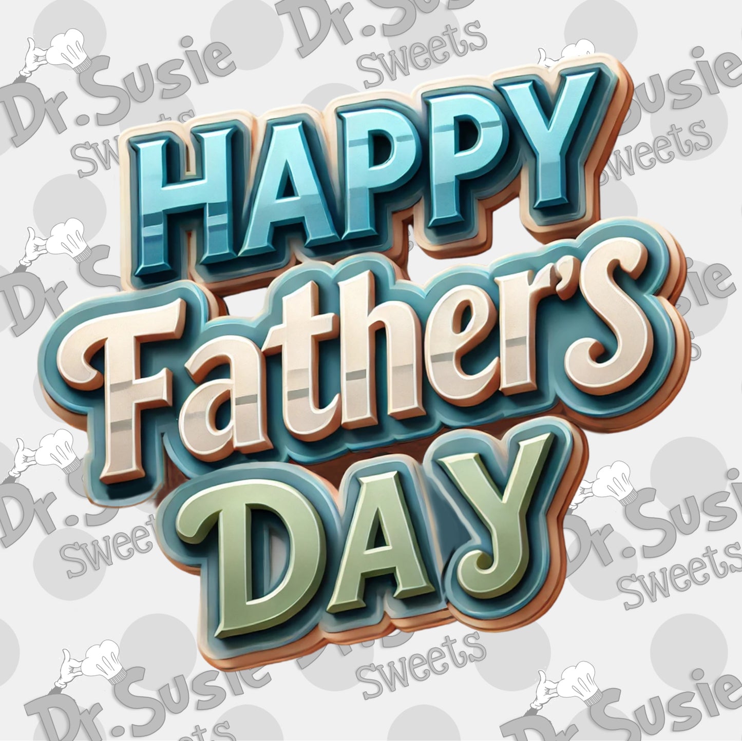 Happy Father's Day Plaque-Edible Printer Digital Image