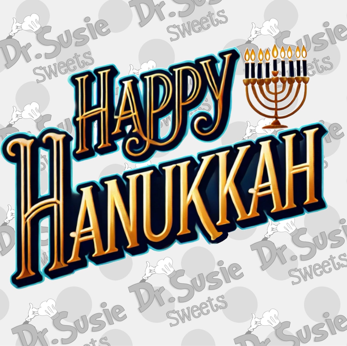 Happy Hanukkah-Edible Printer Digital Image
