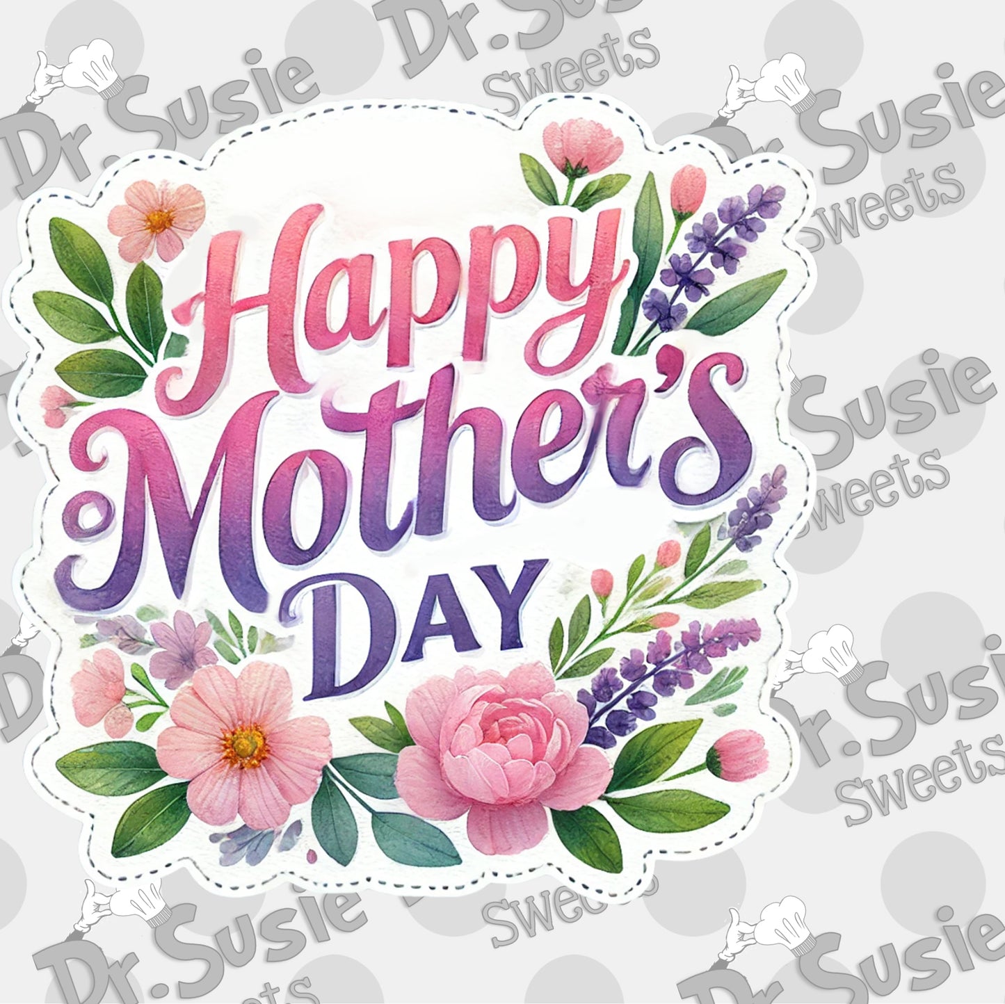 Happy Mother's Day Plaque-Edible Printer Digital Image