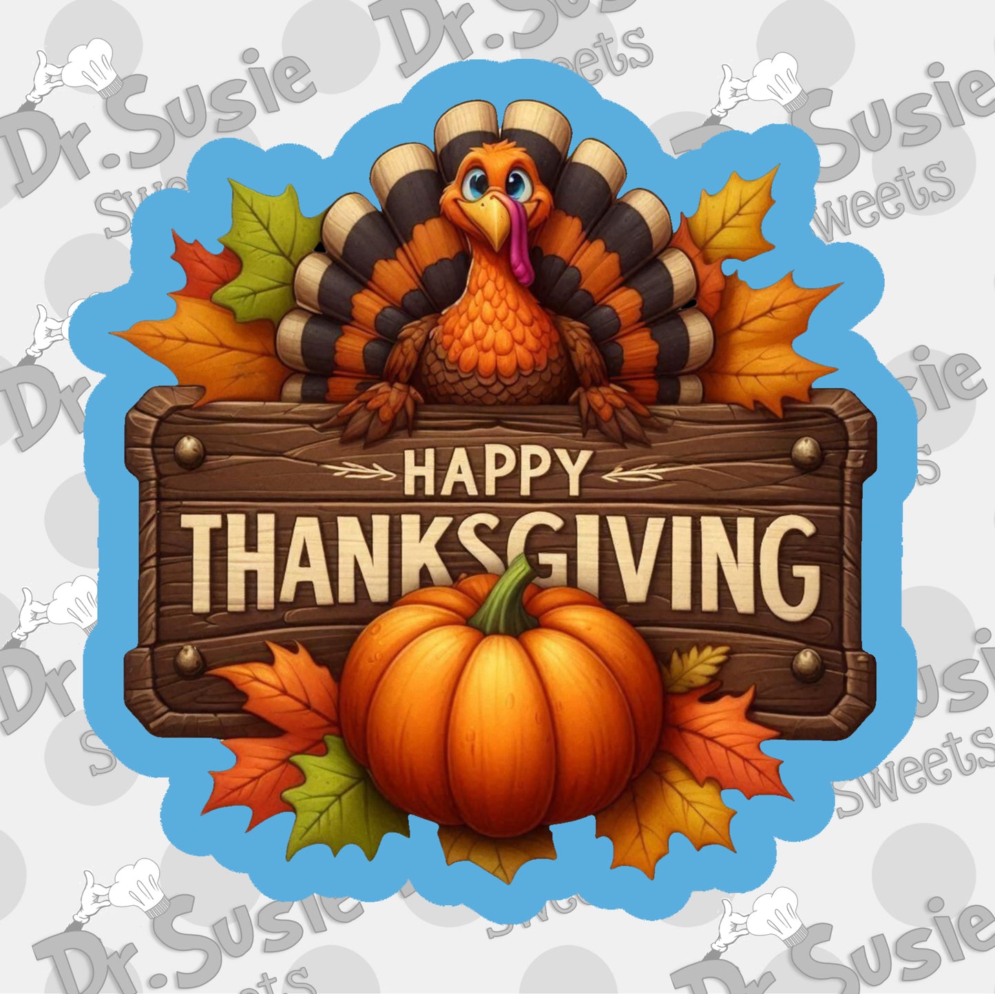 Happy Thanksgiving Plaque-STL Files