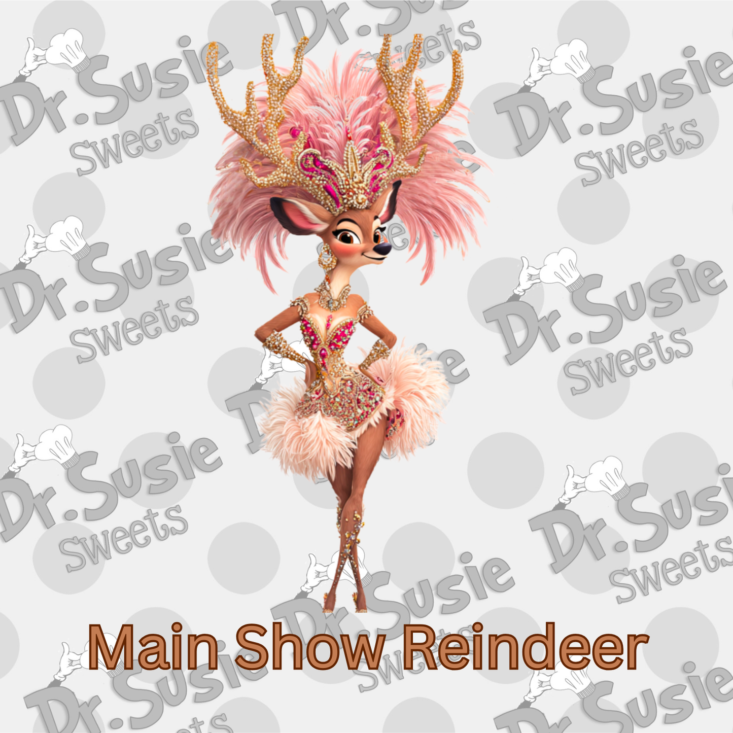 The Life of a Show Reindeer-Edible Printer Digital Image