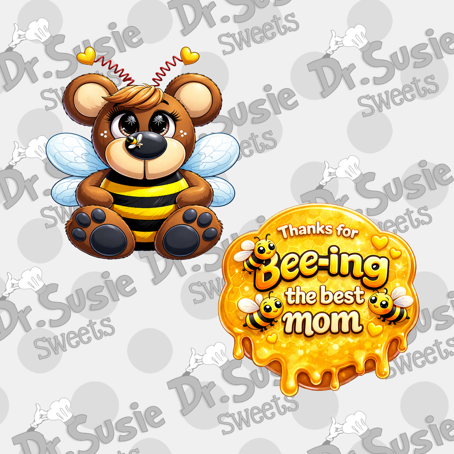 Bee the Best Mom Plaque-STL File