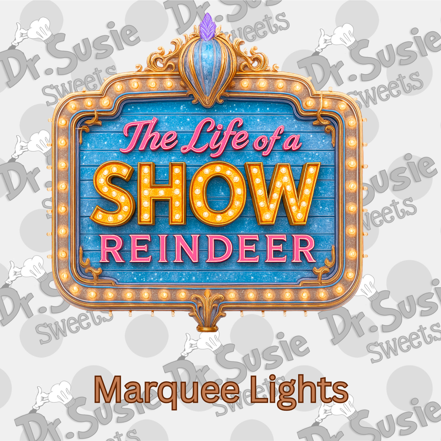 The Life of a Show Reindeer-Edible Printer Digital Image