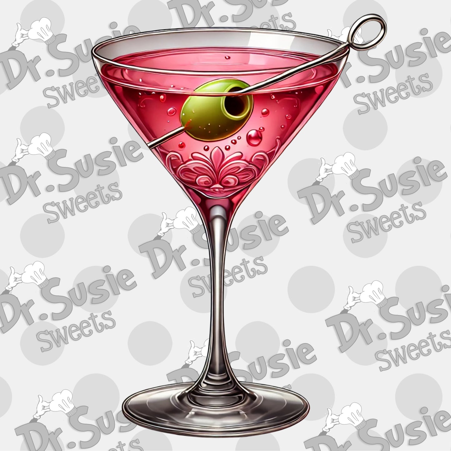 Olive You_Martini-Edible Printer Digital Image
