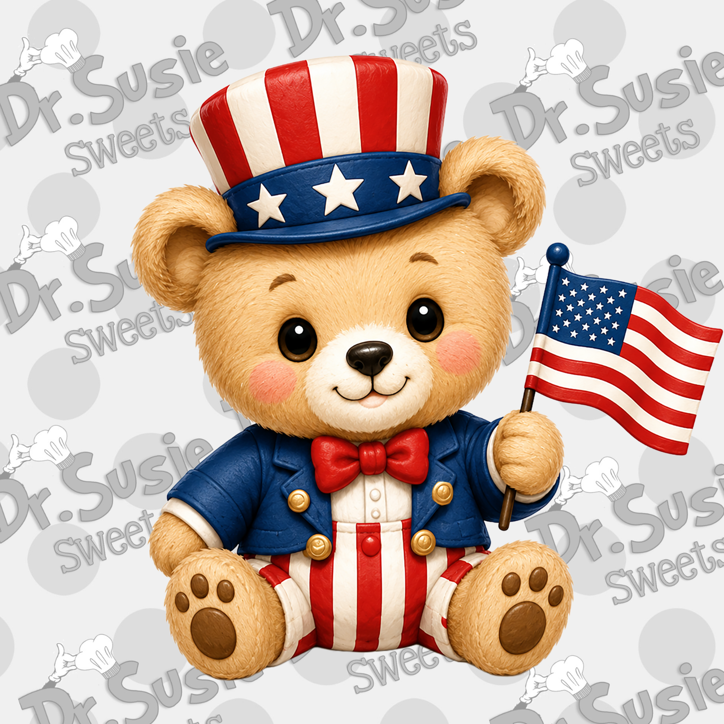 Patriotic Bear-STL