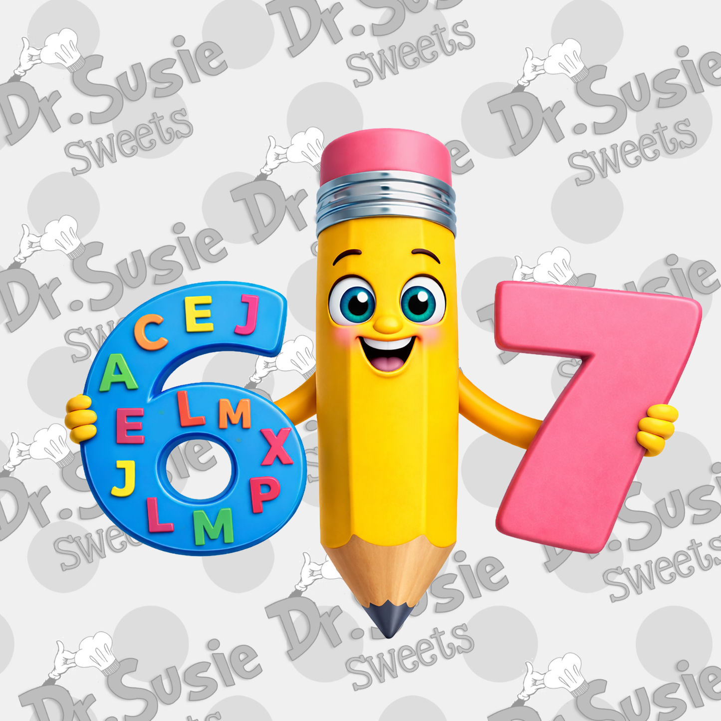 Pencil 6-7-Edible Printer Digital Image