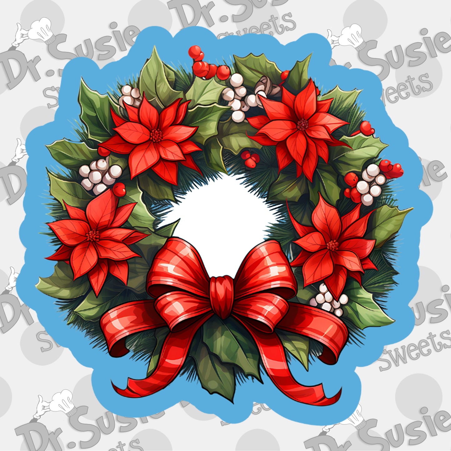 Poinsettia Wreath-STL Files