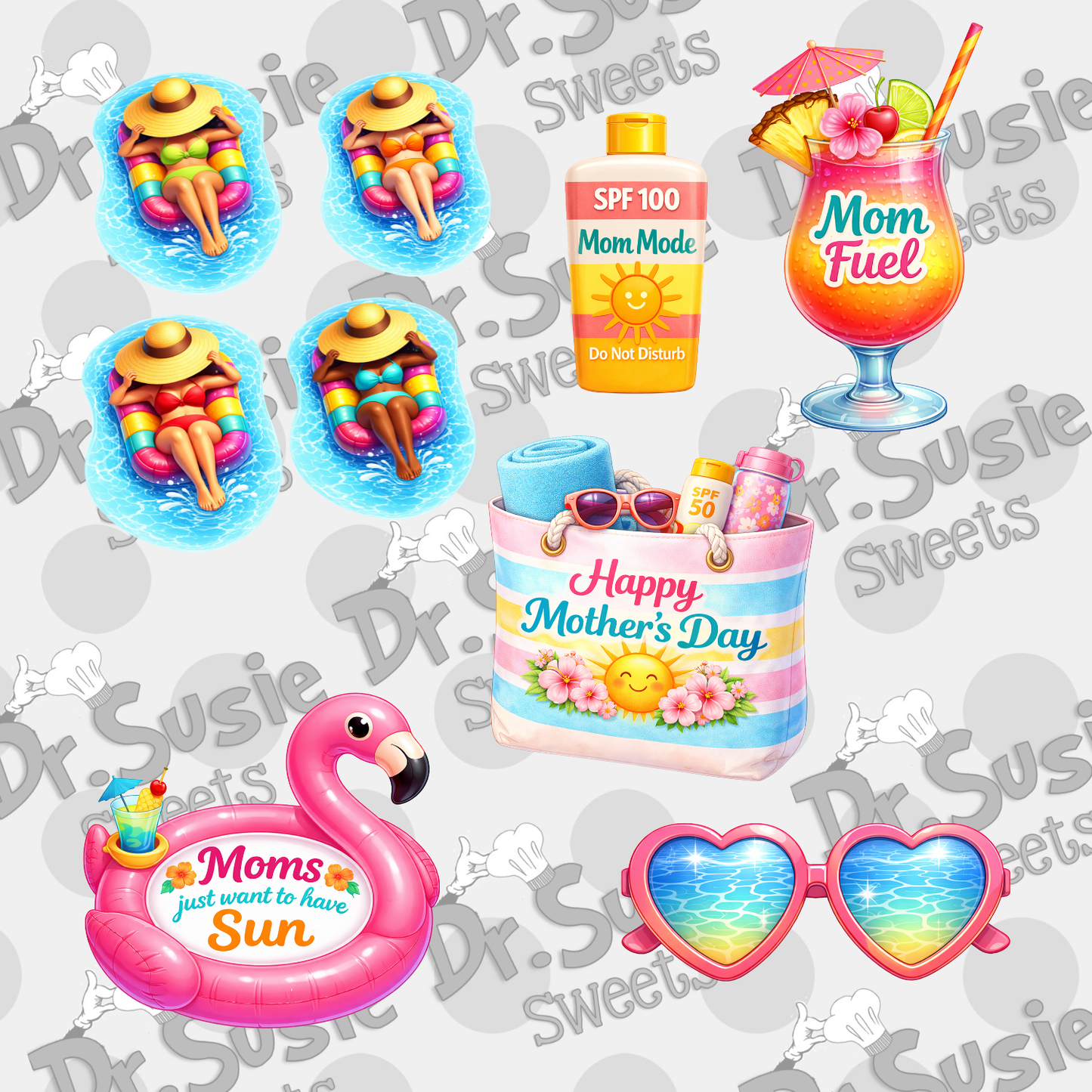Mom Sunscreen-Edible Printer Digital Image