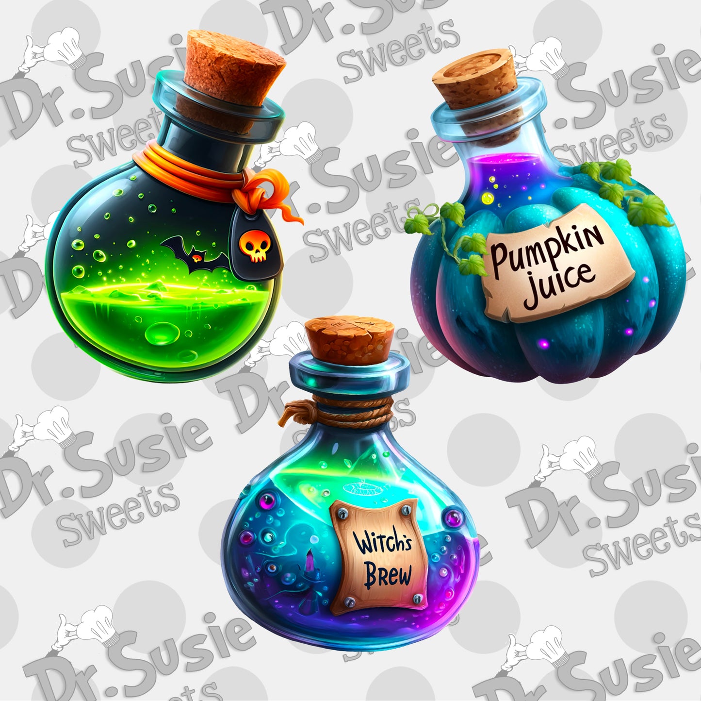 Potion Set-Edible Printer Digital Image