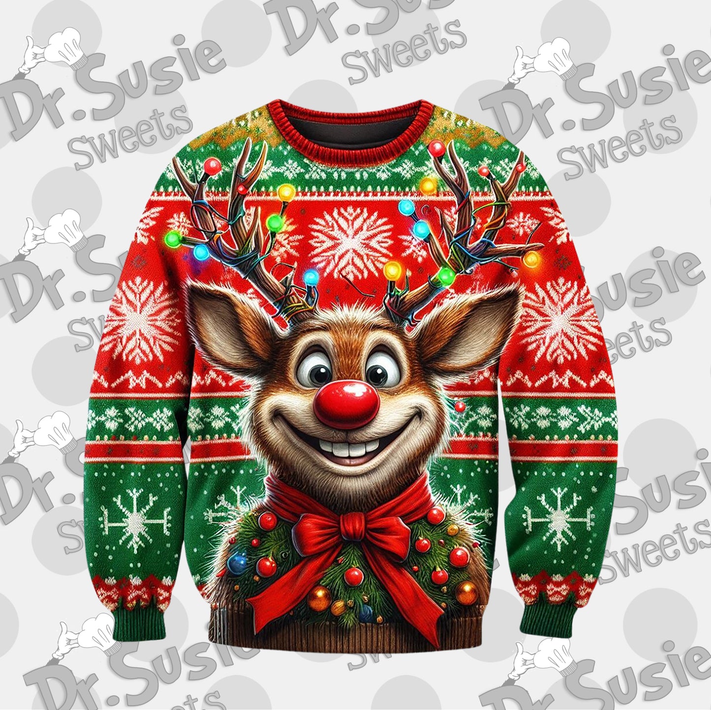 Reindeer Sweater-Edible Printer Digital Image
