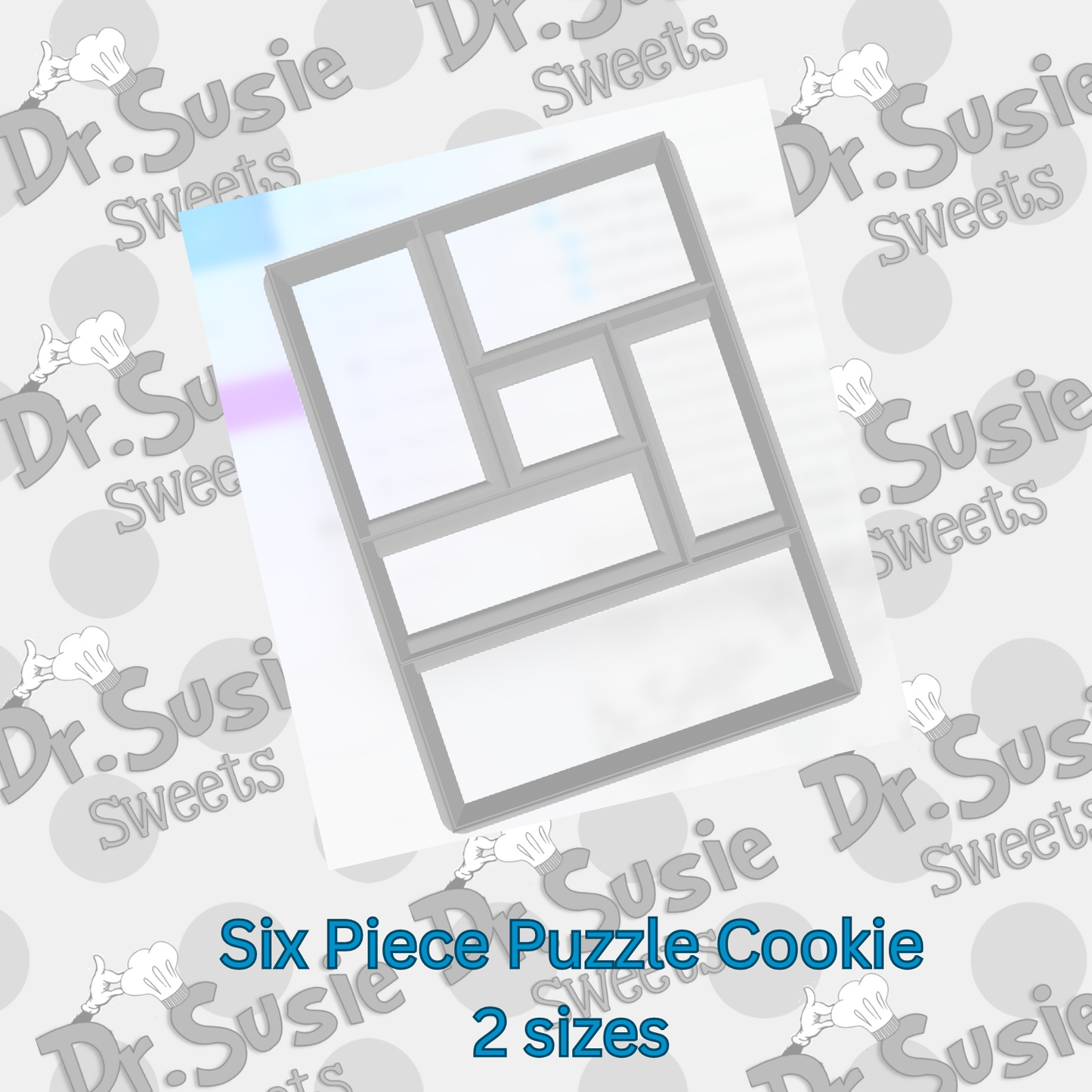 Six Piece Puzzle Cookie