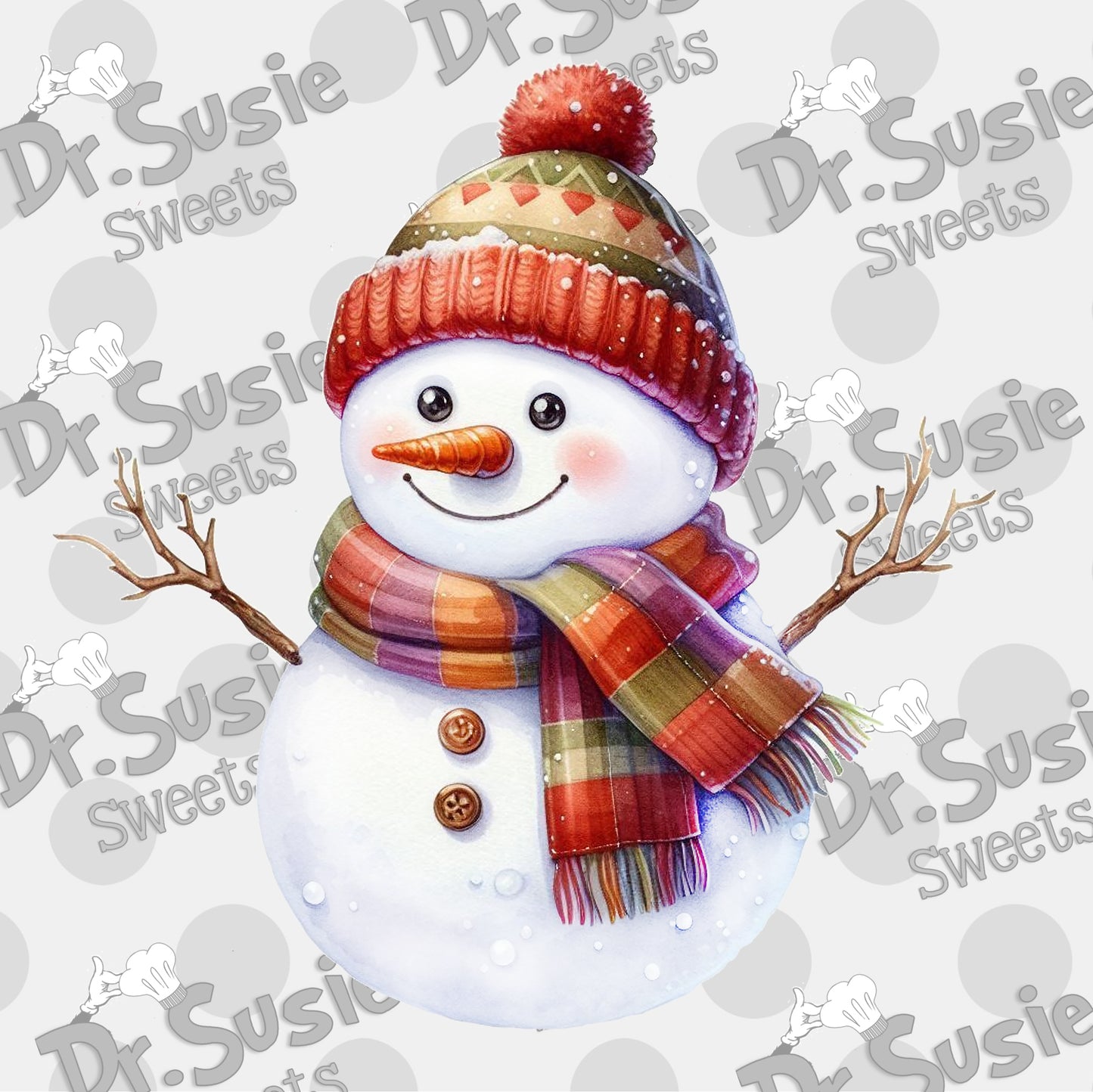 Snowman-1-Edible Printer Digital Image