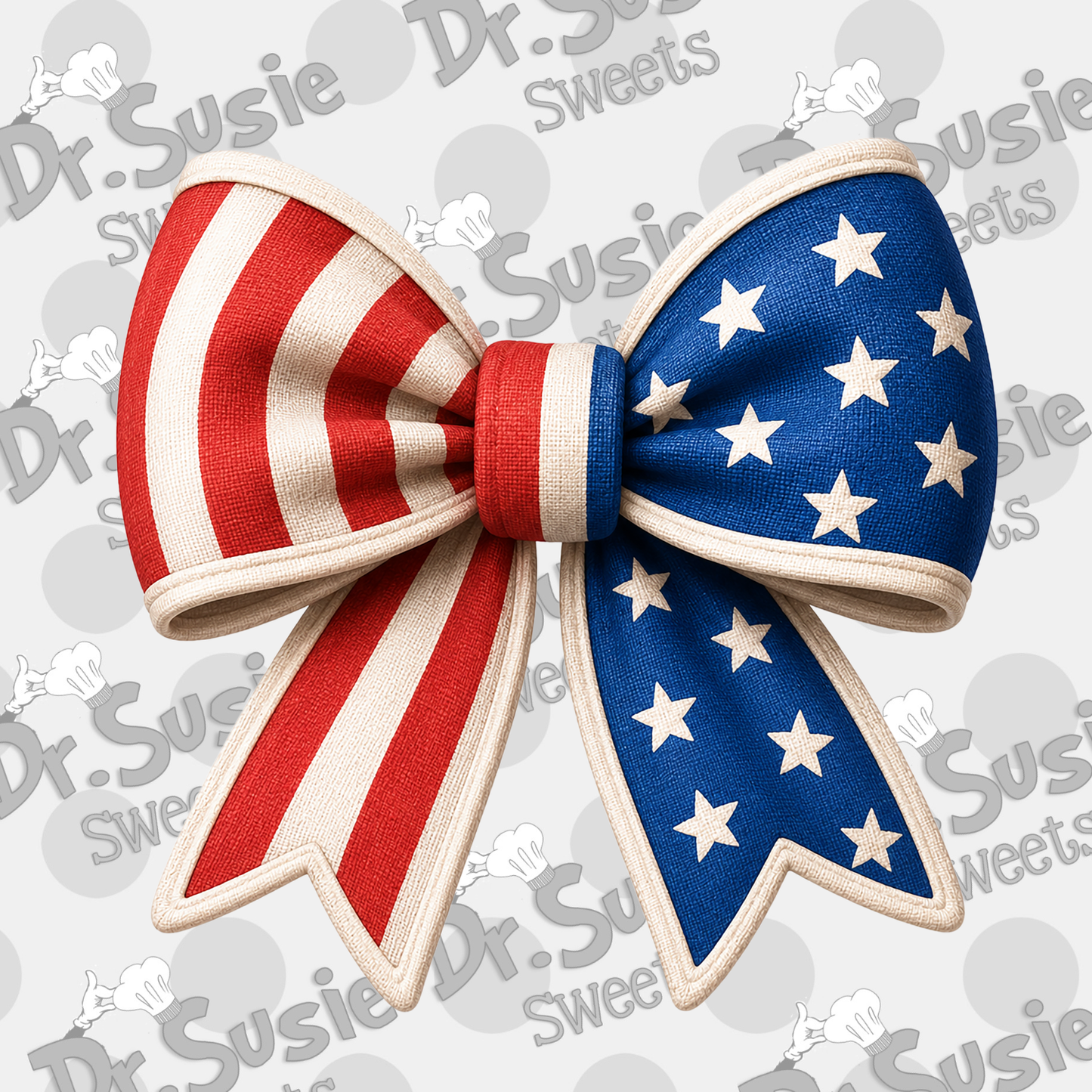 Stars and Stripes Bow-STL