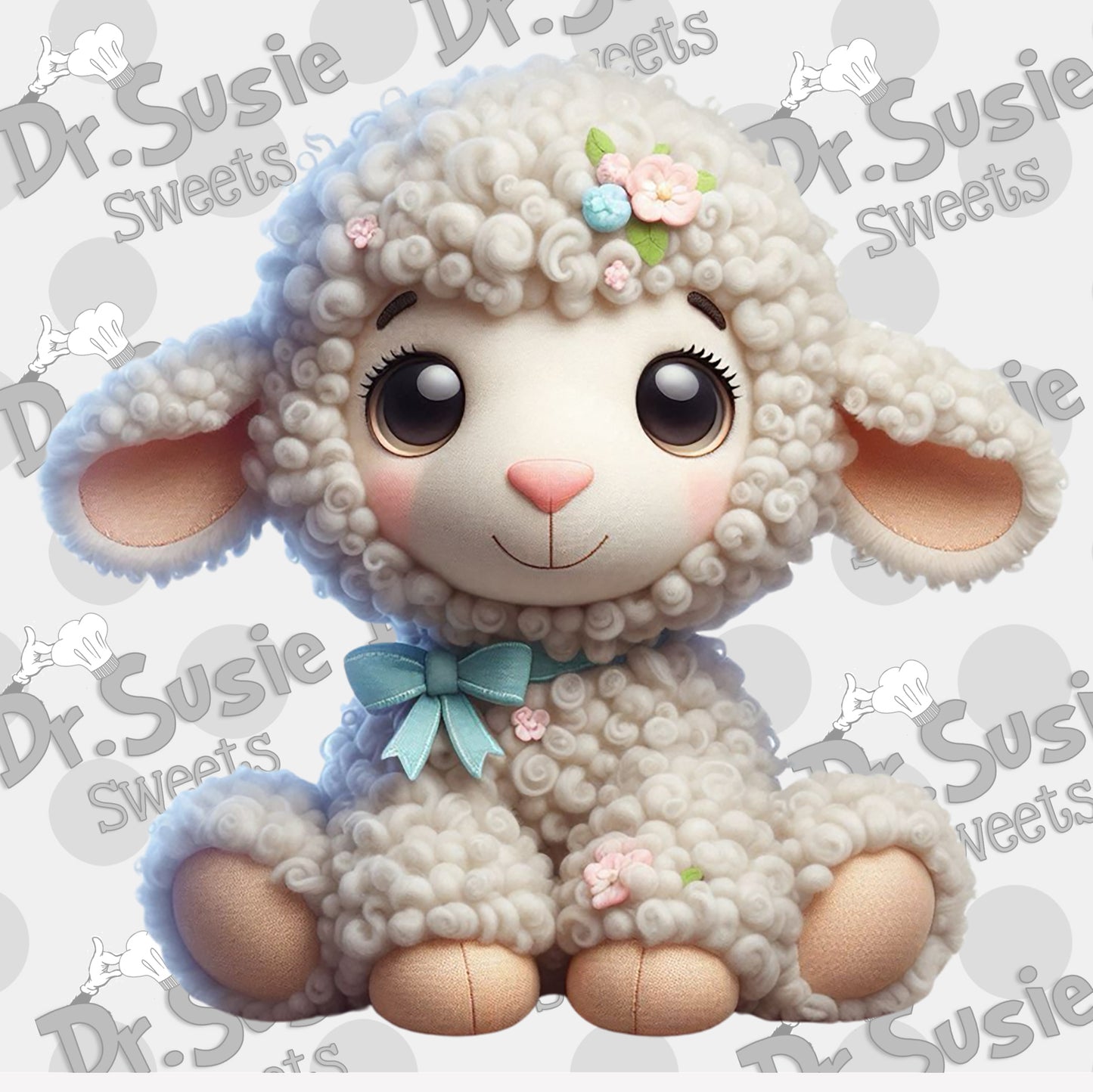 Stuffed Lamby-Edible Printer Digital Image