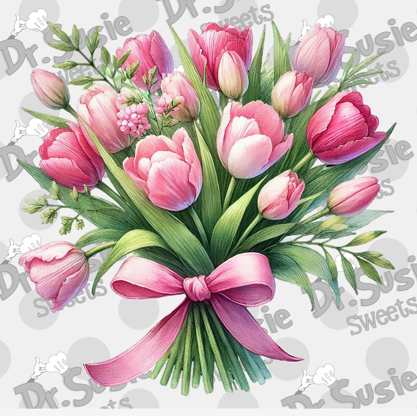 Tulips-Edible Printer Digital Image