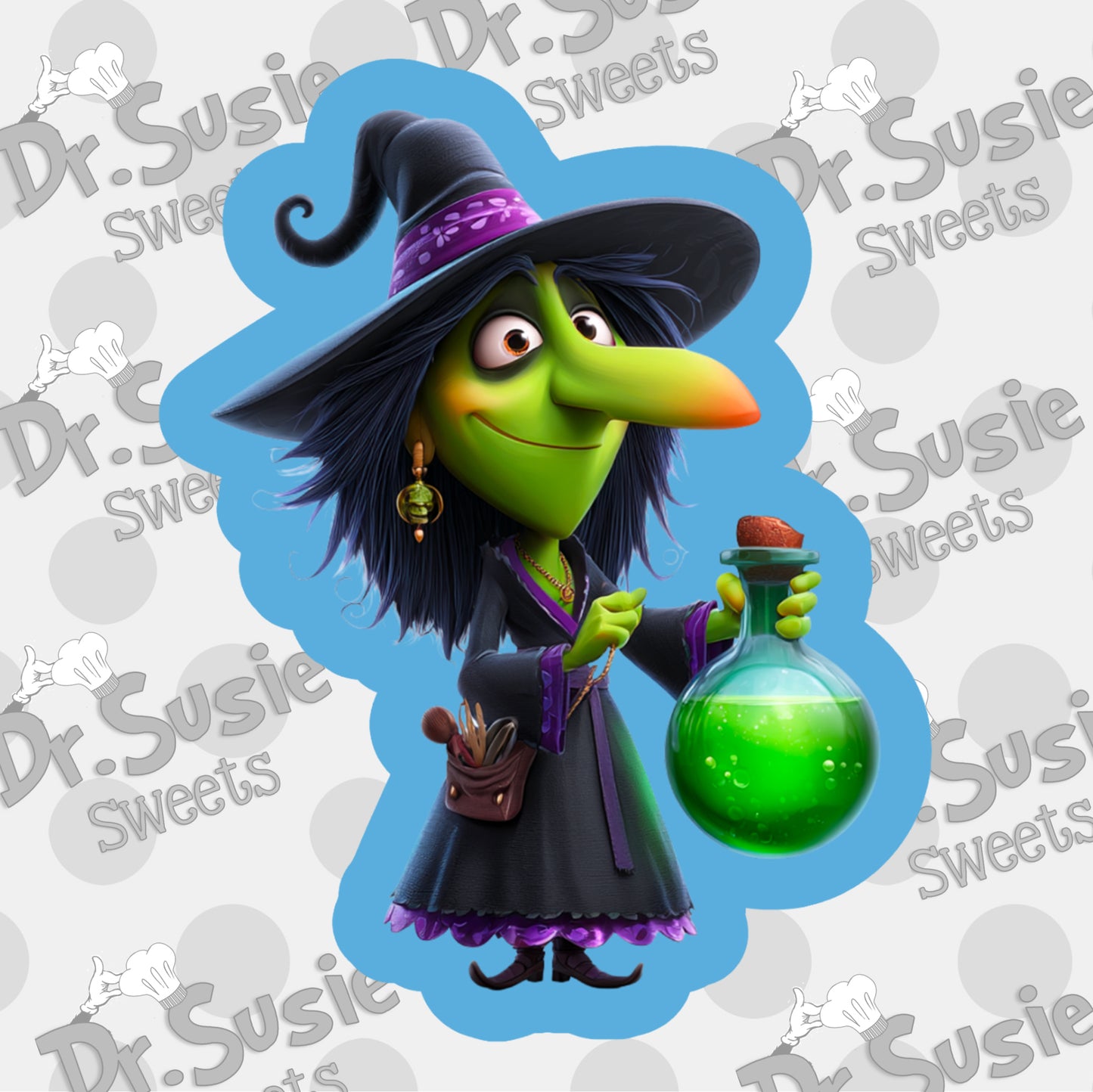 Witch with Potion-STL