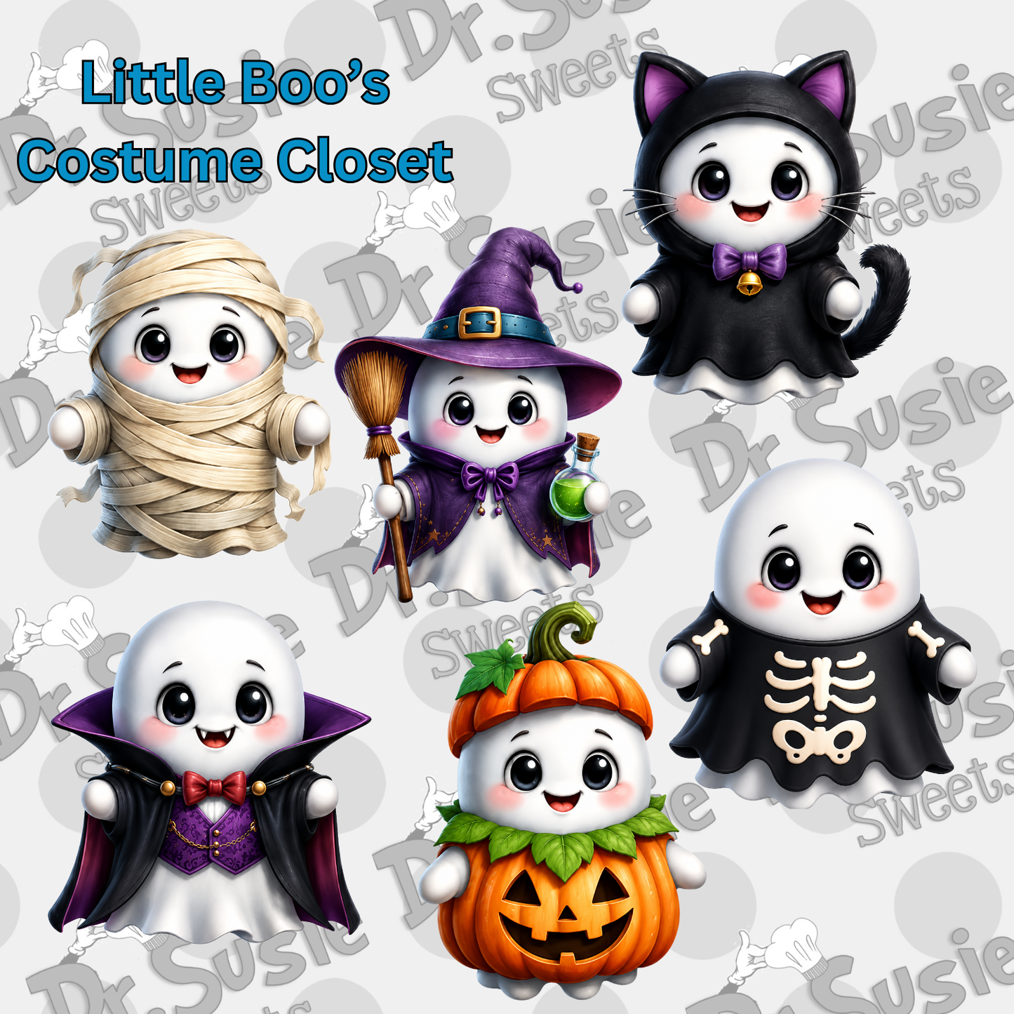 Little Boo's Costume Set-Edible Printer Digital Image