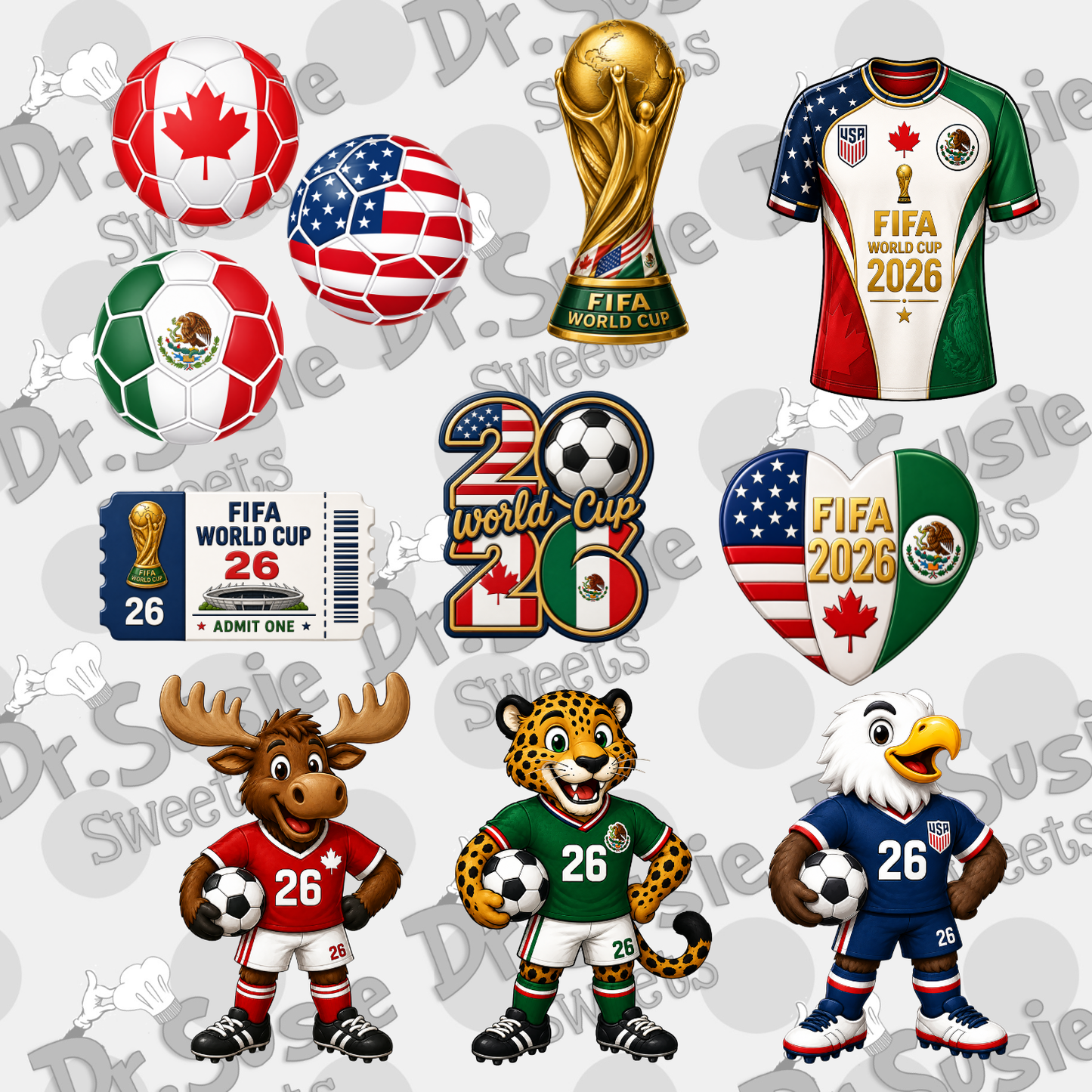 2026 Fifa World Cup Set-STL