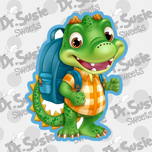 Alligator with Backpack-STL Files