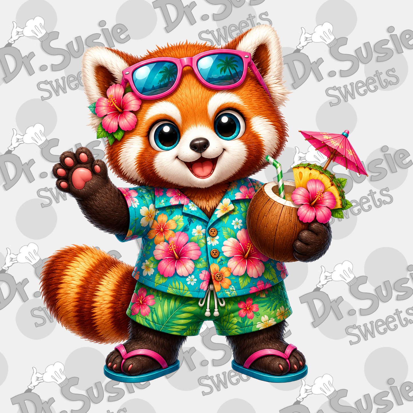 Aloha Red Panda-STL