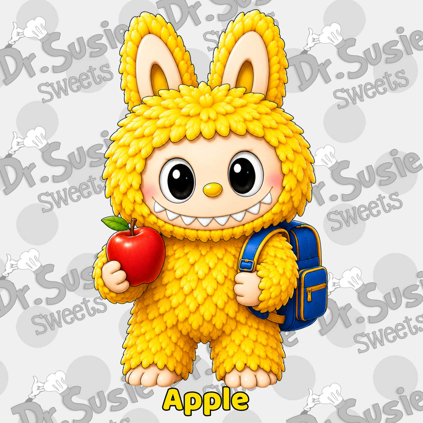 Back to School Fuzzy Monsters-Edible Printer Digital Image