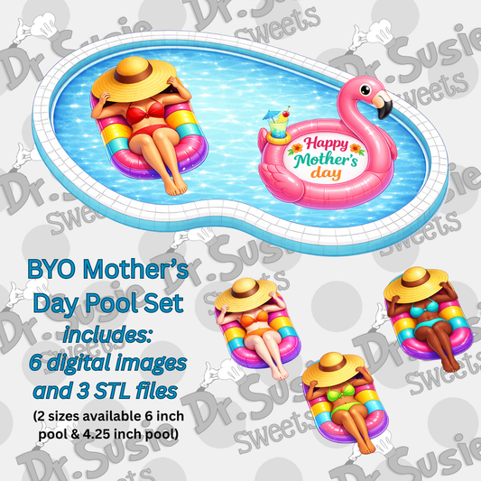 BYO Mother's Day Pool Set Set-Edible Printer Digital Image