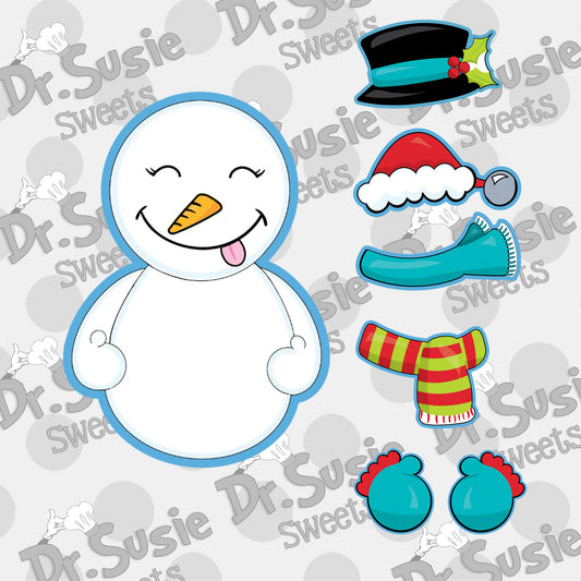 BYO Snowman Set-Edible Printer Digital Image