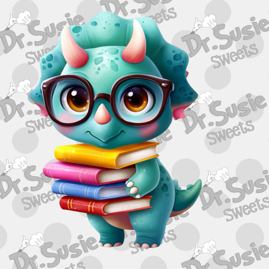 Back to School Dino-1-Edible Printer Digital Image