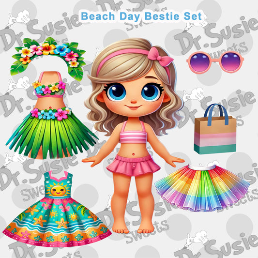 Beach Day Bestie:Island Girl Edition-STL File
