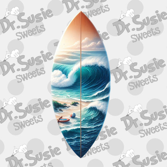 Beach Surfboard-Edible Printer Digital Image