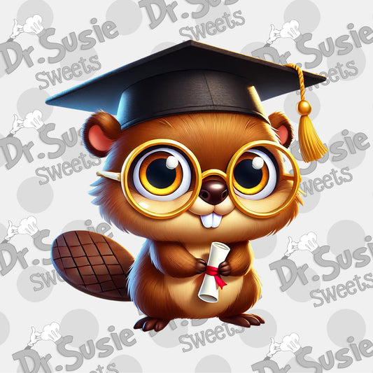 Beaver Grad-Edible Printer Digital Image